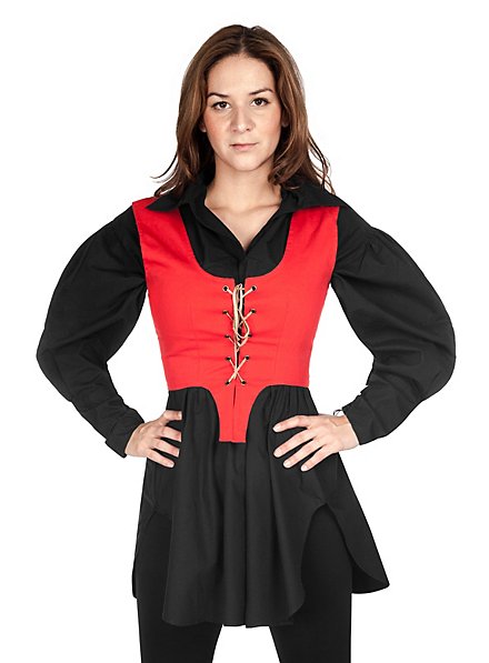 Bodice with Lacing red 
