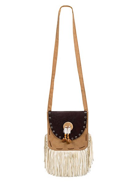 Borsa A Tracolla Indiana Grande Ricamata - Patchwork Con Perline, Nappa E Charm, Boho - Foto 2