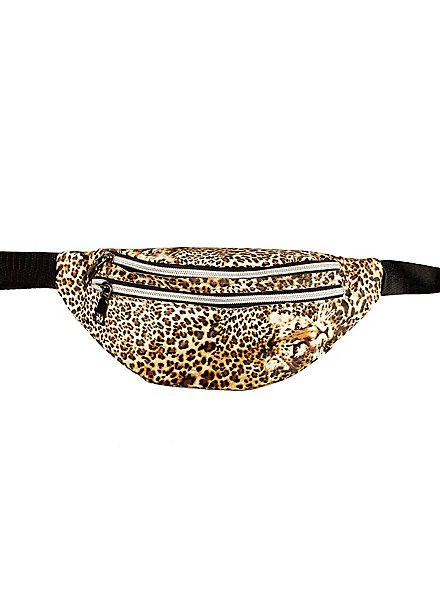 Borsa con cintura leopardata
