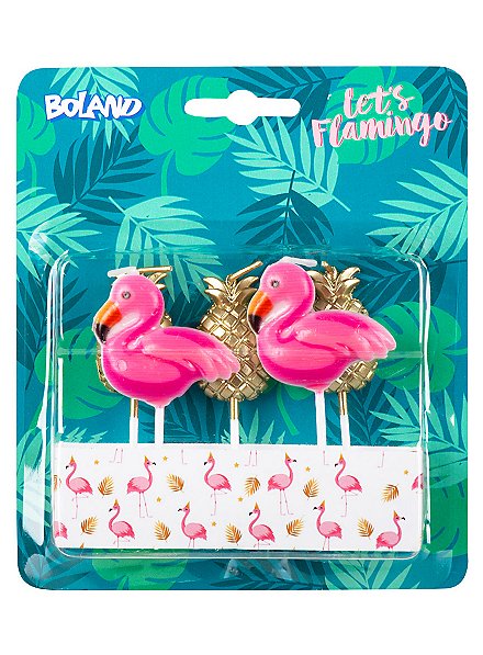 Bougies Flamingo & Ananas 5 pièces
