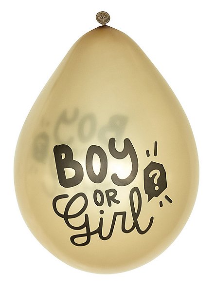 Boy or Girl ballonnen 6 stuks