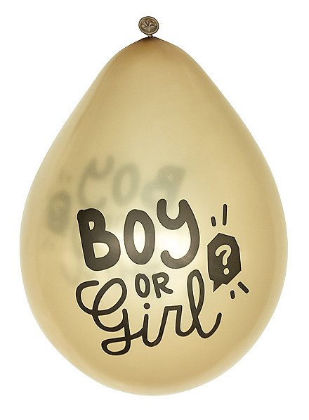 Boy or Girl Luftballons 6 Stück