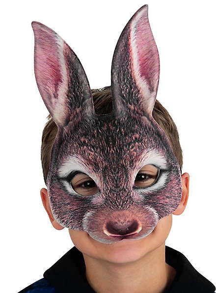 brown rabbit mask