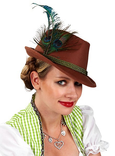 Brown traditional hat for women