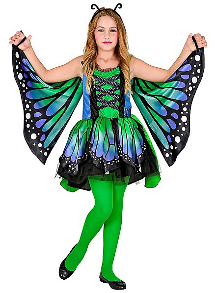 Butterfly Dress for Children green - maskworld.com