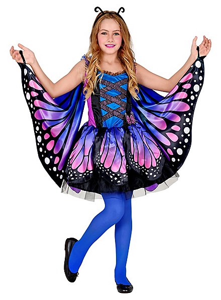 Butterfly dress for kids blue - maskworld.com