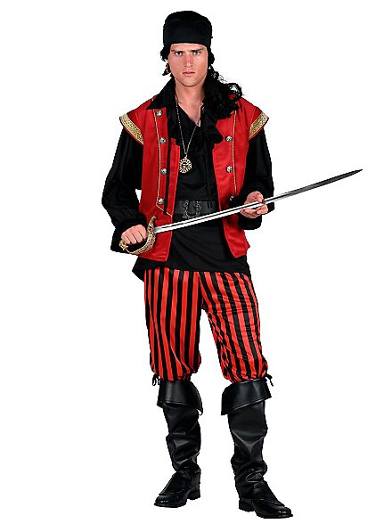 Calico Jack pirate costume for men