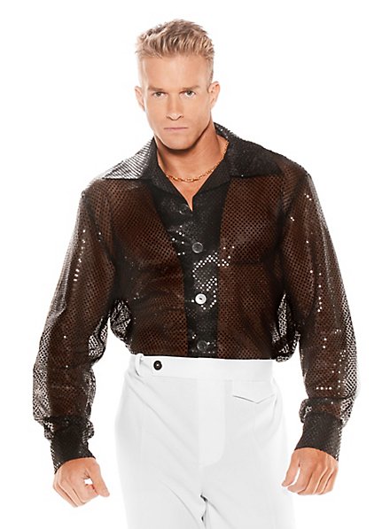 Camisa De Lentejuelas Negra