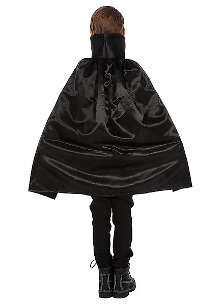 Cape Vampire Réversible Noir & Rouge - 80 Cm - Halloween, Cosplay, Soirée Déguisée