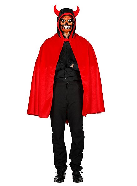 Cape de diable vampire pour adulte, rouge, taille universelle, accessoire  de costume à porter pour l'Halloween