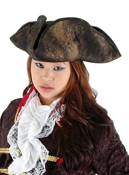 Cappello a tricorno rustico nero