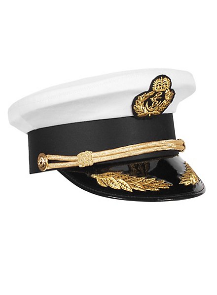 Cappello da ammiraglio bianco