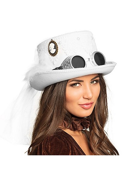 INOGIH Kentucky Church Flower - Cappello da sposa in organza, cappello da sole, tesa larga, cappello da sposa, cachi, M