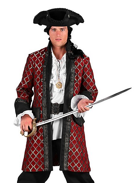 Cappotto Da Pirata E Gonna Da Passeggio – Costume Nobile Edward In Cotone Nero Di Leonardo Carbone