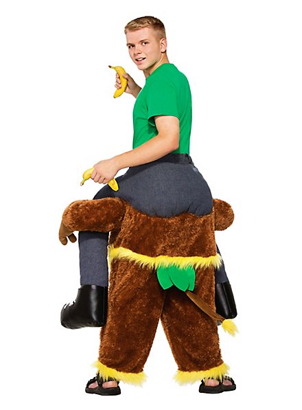 PIGGYBACK GORILLA COSTUME Funny Carry Me Animal Monkey Fancy Dress Outfit AF014 