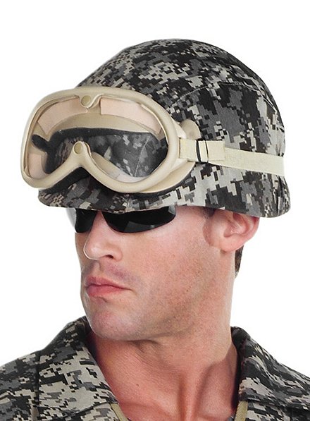 Casque de soldat camouflage en plastique
