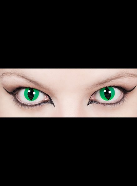 Cat Eye Green Special Effect Contact Lens - maskworld.com