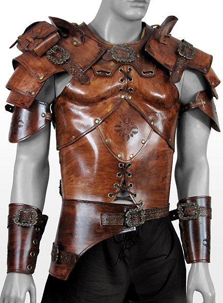Celtic Warrior Deluxe Leather Armor walnut 