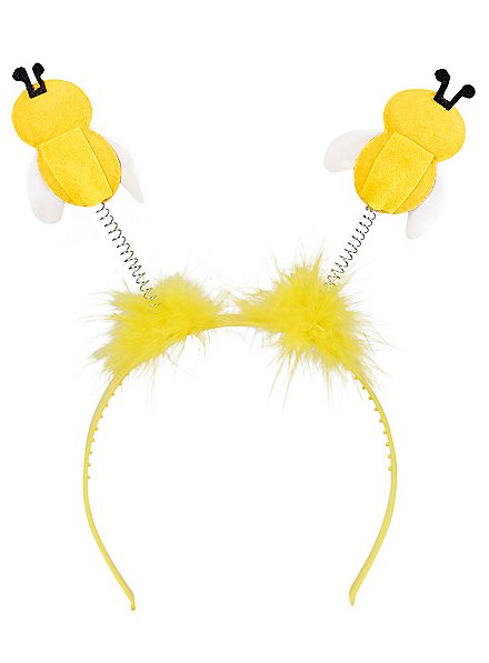 Fascia Per Capelli Con Antenne Da Ape – Morbida Ed Elastica, Costume Carnevale E Halloween Per Bambine E Donne