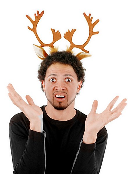 GGUFAY Cerchietto per Capelli con Corna di Renna, Corna di Cervo, per Donne e Bambini, per Halloween, Natale, Feste, Cosplay