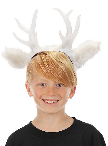 Fascia Natalizia Con Corna Di Renna - Cerchietto Brillantinato Per Feste Di Natale Bambini E Adulti - Foto 1
