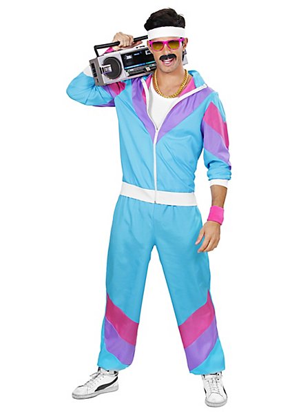 Chándal Años 80 Azul Claro