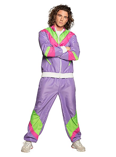 Chándal Años 80 Morado Para Hombres