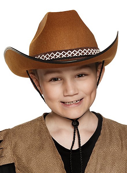 Chapeau De Cowboy Pour Enfants Marron  Mw 136775 1 