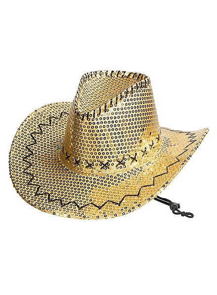 Chapeau western à paillettes