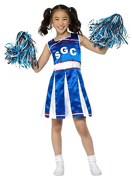 Cheerleader child costume blue