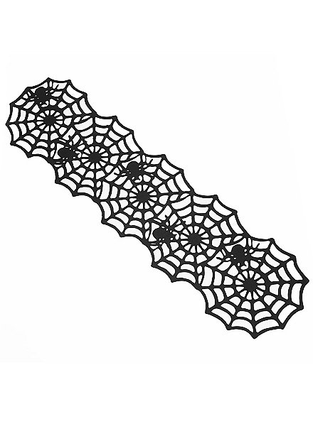 Chemin de table Toile d'araignée Décoration d'Halloween