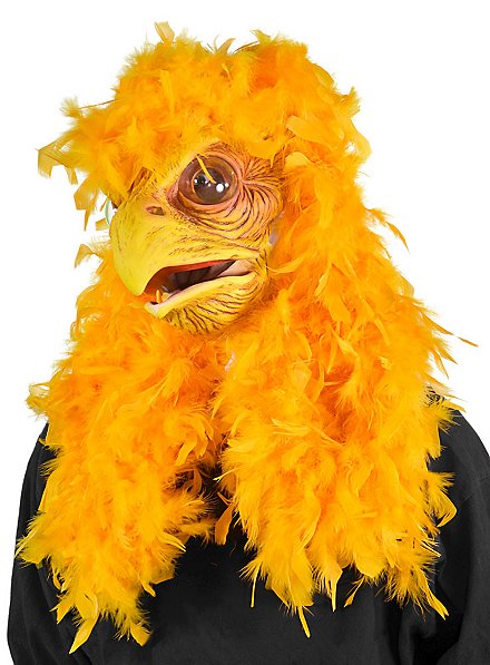 Chicken mask with movable beak