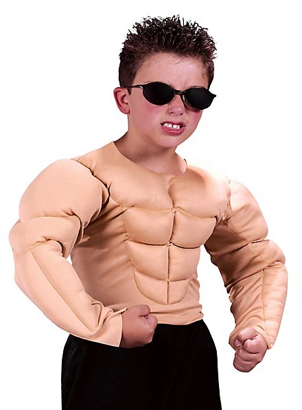 Mens Realistic Muscle Chest Bodybuilder Halloween Accessory Stage Costume Outfit 