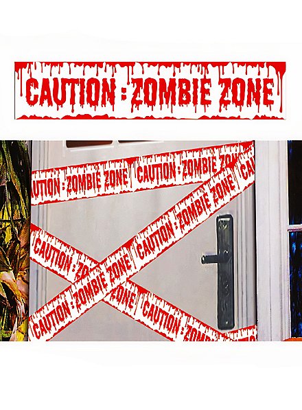 Cinta de Precaución "Caution: Zombie Zone"