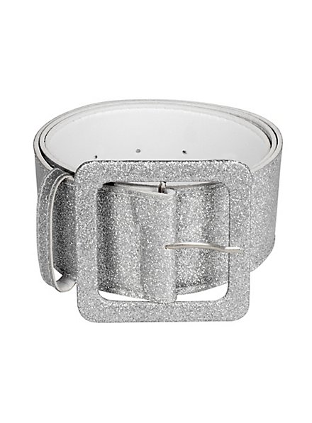 Cintura glitterata argento