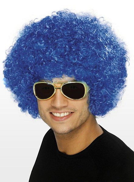 Clown Wig blue - maskworld.com