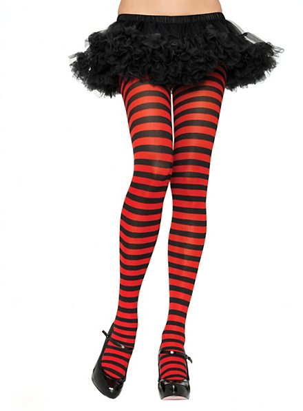 Gonna Calze Nere Calze Velate A Maggio Collant A Righe Nere E Rosse