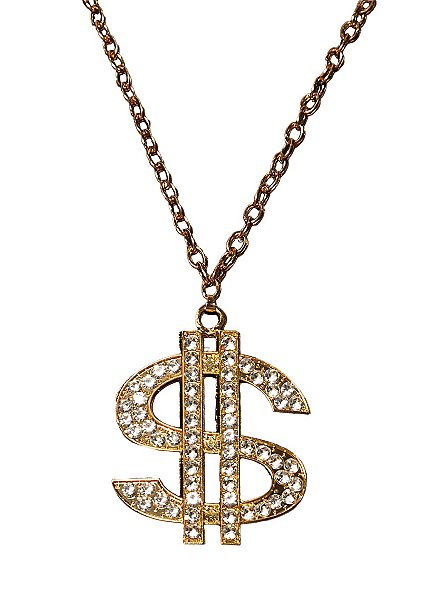 Collar Dorado Con Dólar