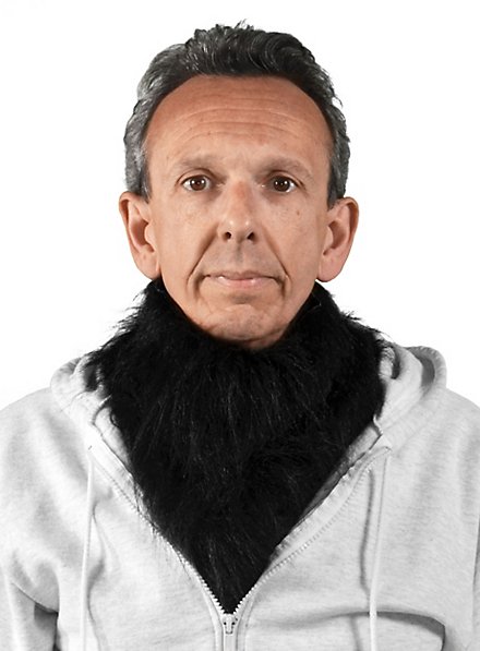 Collare di pelliccia nero