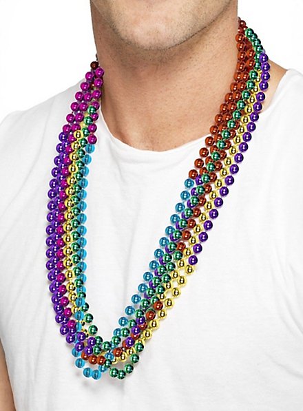 Collier de perles arc-en-ciel