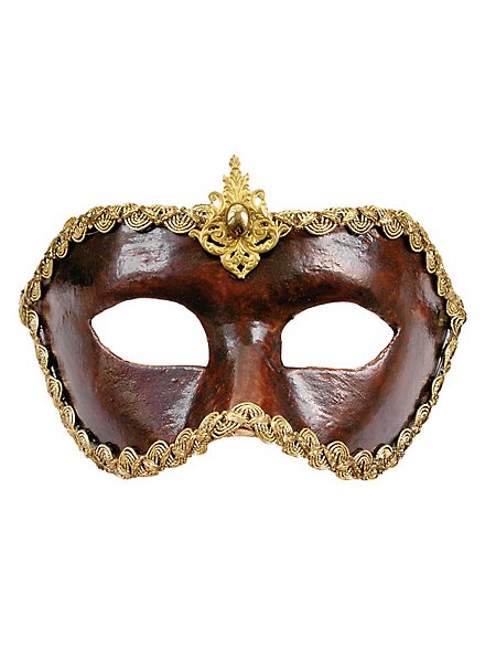 Colombina cuoio - Venezianische Maske