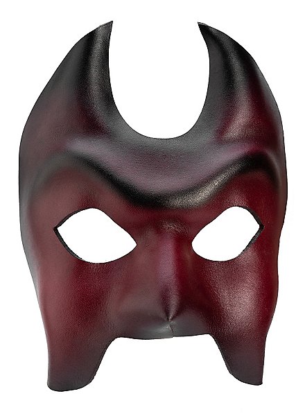 Colombina Diavolo Venezianische Ledermaske