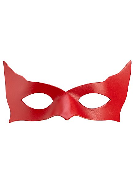 Colombina Incognito maschera in pelle rossa veneziana