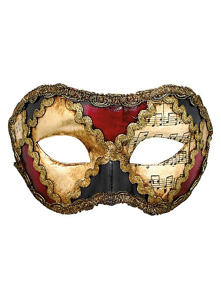 Colombina scacchi colore musica - Venezianische Maske