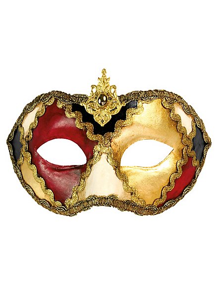 Colombina scacchi colore - Venezianische Maske