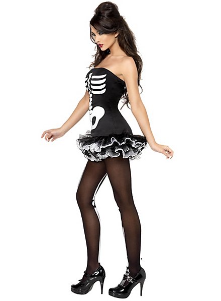 Comic skeleton dress - maskworld.com