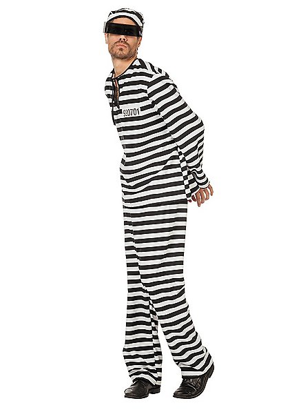 Convict costume striped - maskworld.com