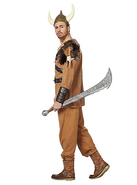 Costume Da Vichingo Con Elmo E Barba - Taglia Unica Adulti, Per Carnevale E Feste A Tema