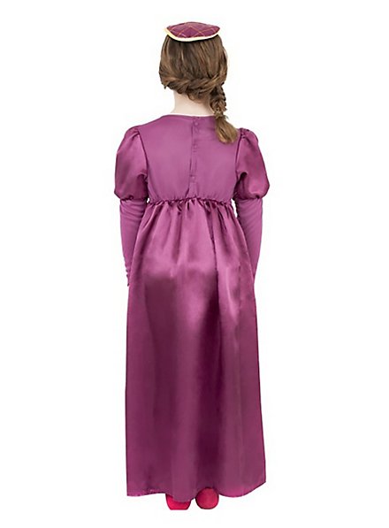 W WIDMANN MILANO Party Fashion - Costume Da Cameriera Medievale Per Bambina, Abito Locandiera Con Copricapo, 5-7 Anni (128 Cm), 100% Poliestere