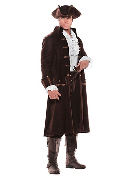Costume da capitano pirata marrone